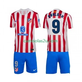 Camisolas de futebol Atlético Madrid Alexander Sorloth 9 Criança Equipamento Principal 2025/26 Manga Curta